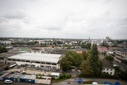 Das Gelände rund um den ehemaligen Schlachthof im Jahr 2021 (Foto: Sebastian Derix).