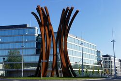 Trajektknoten - heute: Helmut-Schmidt-Platz. - Foto: Hans-Dieter Weber.